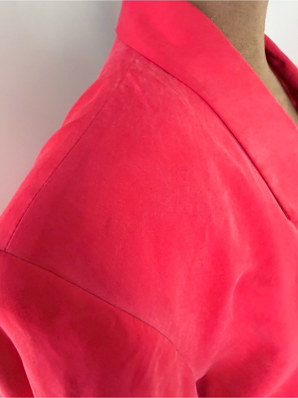 Women's Vintage Red Colorblock Graphic-Panel Blazer - Picture 13 of 16